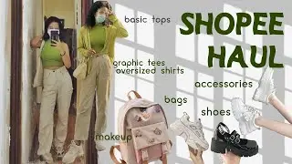 HUGE SHOPEE 12.12 FASHION HAUL💯🍓 #shopeehaul #shopeehaulphilippines #shopee1212 #shopeerecos