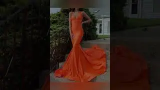 Orange prom dress 🍊