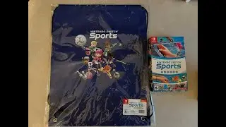 Unboxing Nintendo Switch Sports - Nintendo Switch + Target In-store Preorder Bonus Drawstring Bag