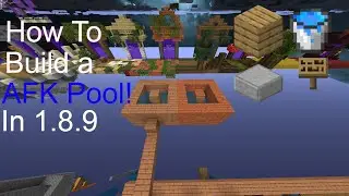 How to build a AFK Pool in Hypixel Skyblock! (Minecraft Server)