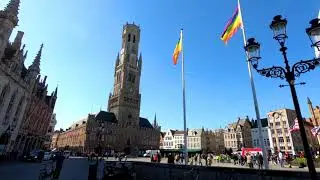 Walking around Bruges, Belgium