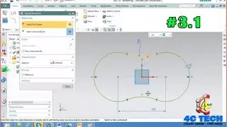 Sketch 2D in NX10 [NX CAD 3.1 - 4CTECH]