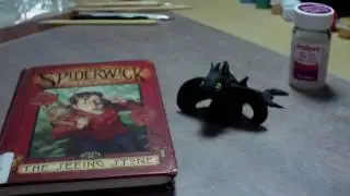 Night Fury Toothless Dragon Polymer Clay