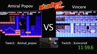 Castlevania (SPEEDRUN 18'00) -RACE- Player : Amiral Popov vs Vincere- [STUNFEST 2013]