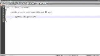 Java Tutorial 1 - Hello Youtube
