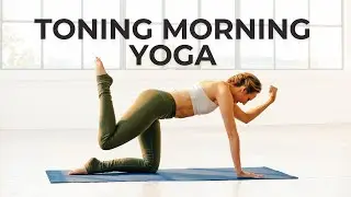 10 Min Toning Morning Yoga   FULL BODY YOGA STRETCH AND TWIST