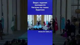 Видео падения президента Нигерии на глазах Эрдогана