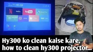 Hy300 ko clean kaise kare || how to clean hy300 projector...