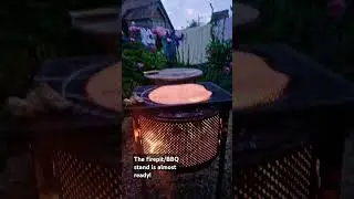 firepit made from an old washing machine drum
