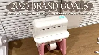 Munbyn Thermal Printer Review + Our 2025 Brand Deal Goals | Small Business Journey