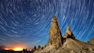 Trona Glow Star Trails-single image animated with Plotagraph Pro