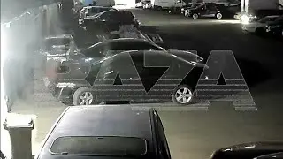 Reutov, Moscow oblast, Ukrainian jet powered drone arrival on a parking lot