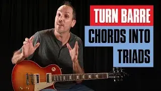 Play Insanely Simple Triads Instead of Barre Chords Guitar Lesson | Guitar Tricks