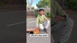 How Far can I jump off THIS 6 INCH RAMP?