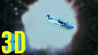 Return of the Jedi - Destruction of the Second Death Star Scene - 3D