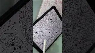 BLOOMING COLORING BOOK FOR PROCREATE ✍🏻 ADULT COLORING BOOK #procreate #digitalart #digitalcoloring