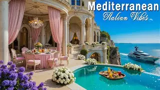 Deep Mediterranean Vibes & Italian Music 🎶 3+ Hours Sardinia Coast & Quiet Seaside Sunsets 4K