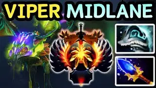🔥 VIPER MID DAMAGE OVER TIME, NO ESCAPE | DOTA 2 GAMEPLAY 🔥