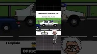 DID YOU KNOW THE MOST INSANE POLICE CHASE EVER #animation #stickman #truestory #shortsvideo