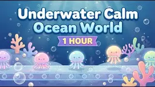 1 Hour Underwater Animation ASMR 🌊 Calm Ocean World | No Talking, No Music