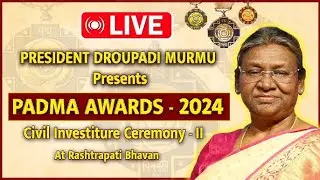 Padma Awards 2024 ceremony at Rashtrapati Bhavan | President Murmu || Tstation News ||