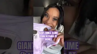 EDIBLE SLIME (how to make AT HOME diy tutorial) TUT #edibleslime #slimetutorial #slime #slimevideo