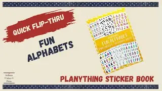 FUN ALPHABET - Quick Sticker Book Flip Through- Planything