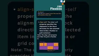 CSS Flex-items | 16 - Properties | align-self