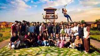 Took my WHOLE TEAM to LUXURY RESORT Near BENGALURU! PARTY PARTY🎉🍾