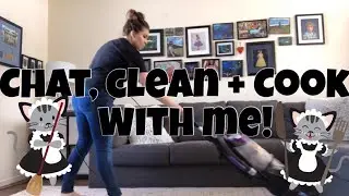 CHAT, CLEAN + COOK WITH ME! | milso life, clean with me, and easy recipe to try