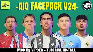 FIFA 22 MOD FACEPACK V24 TU 17 By VIP3ER + TUTORIAL INSTALL - FIFA 22 PC #fifa22