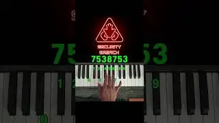 How to Play FNAF Security Breach Daycare Theme Easy Piano Tutorial #shorts #viral #piano