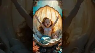 🌊✨ The Little Mermaid's First Day of School! 🐚🎒🌊💖🌊💖 #ai#trending #mermaid#lovely#fantasy