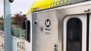 2020 LACMTA E Line Kinki Sharyo P3010 1216 Departing Westwood/Rancho Park Station