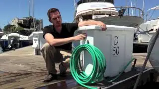Halyard Hanger Hanging the hose off of the dock box By: KVT Innovations