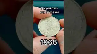 Серебряная круглая монета в пятьдесят центов 1966 года &mdash; австралийские деньги