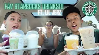 Trying OUR SUBSCRIBERS Favorite Starbucks Drinks! FT. LIL JERZ
