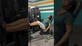 Workout - Focus: 10%. Core strength: 20%. Gas emissions: 110% 😭🤣🤣
