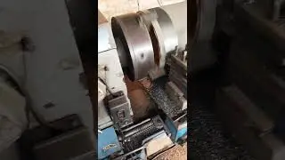 #thread cutting on lathe machine #DI pipes threading process