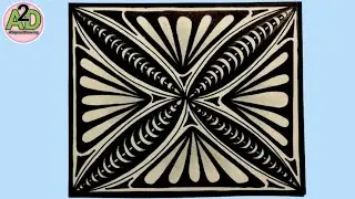 Zentangle Art Tutorial-4 | Beautiful Zentangle Drawing | Zentangle Drawing