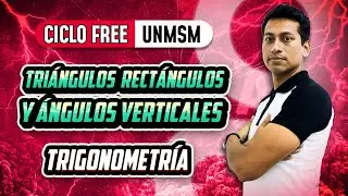 TRIGONOMETRÍA 📐 Resolución de triángulos y ángulos verticales 📌 [REPASO FREE]