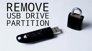How to remove partition from a USB flash drive on windows 10
