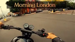 Summer Morning Cruise In London | TRIUMPH SCRAMBLER 900 | Raw Exhaust [4K]