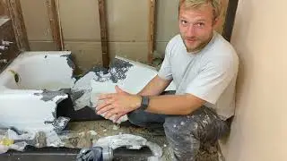 How to remove a cast iron bathtub by yourself