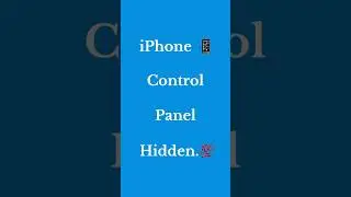 iPhone control panel hidden | iPhone ka control panel kaise hide kare #viral #shortvideo