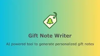 Gift Note Writer - User Guide