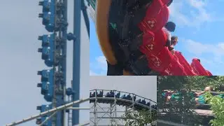 Six Flags St. Louis 7-21-2025 Coaster Footage (No Copyright)