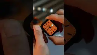 Luxury Apple Watch Case With Orange Color Strap Awesome Looking! #shorts