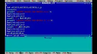Addition of two matrix in C programming