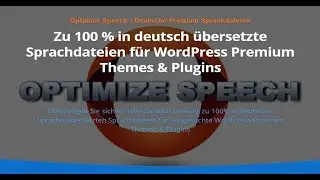 Optimize Speech - Deutsche Premium Sprachdateien
